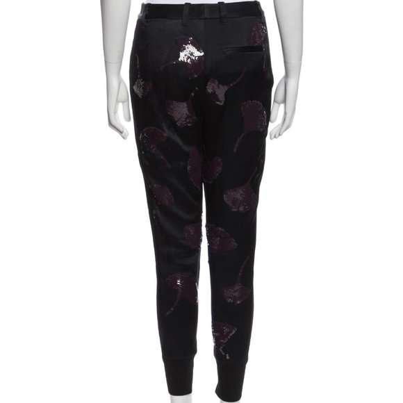 NWOT 3.1 Phillip Lim navy blue sequin embellished party jogger pants, XXS, 0 - Picture 4 of 4
